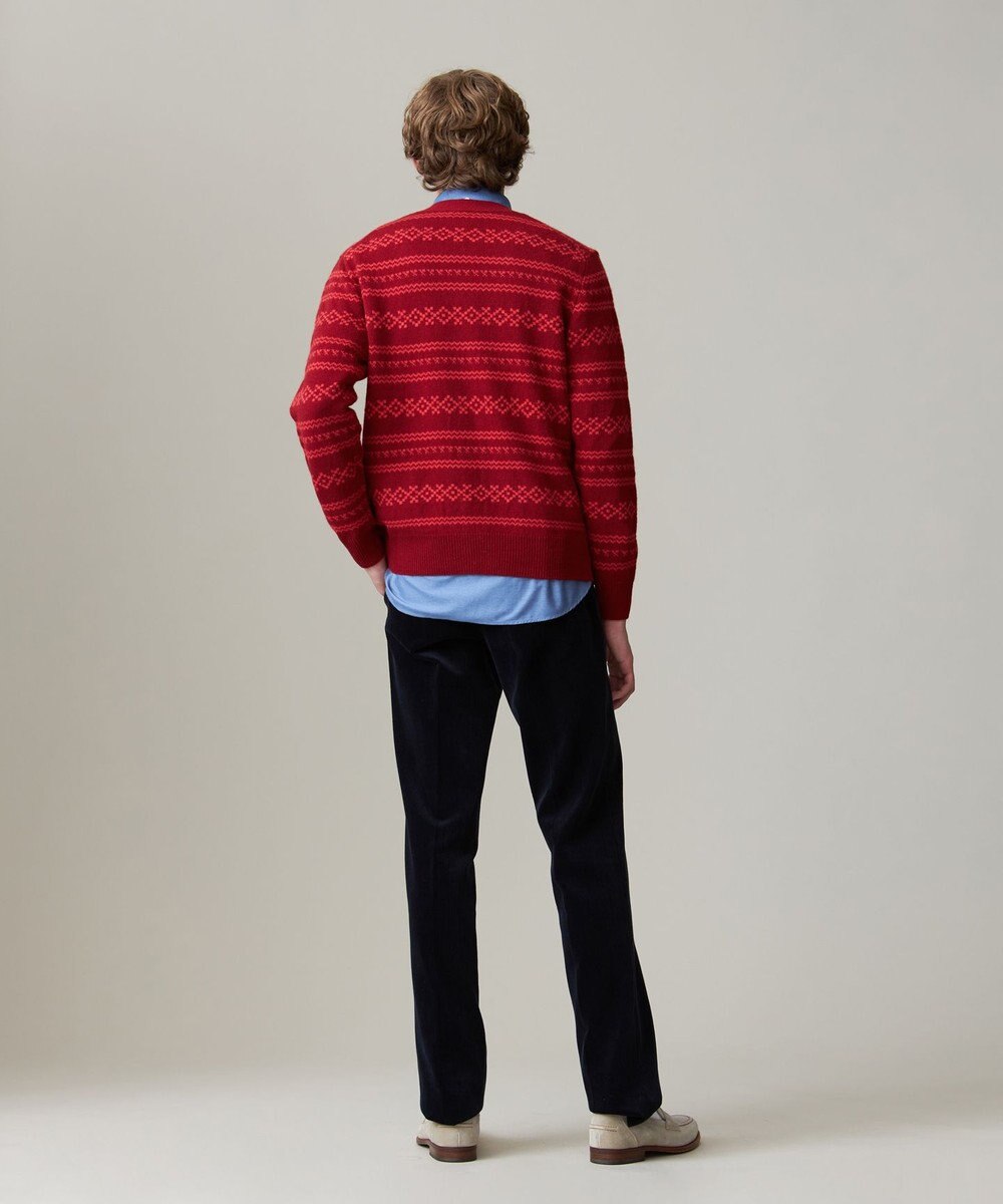 J.PRESS MEN 【Cash Lamb’s Wool】フェアアイルカーディガンニット 