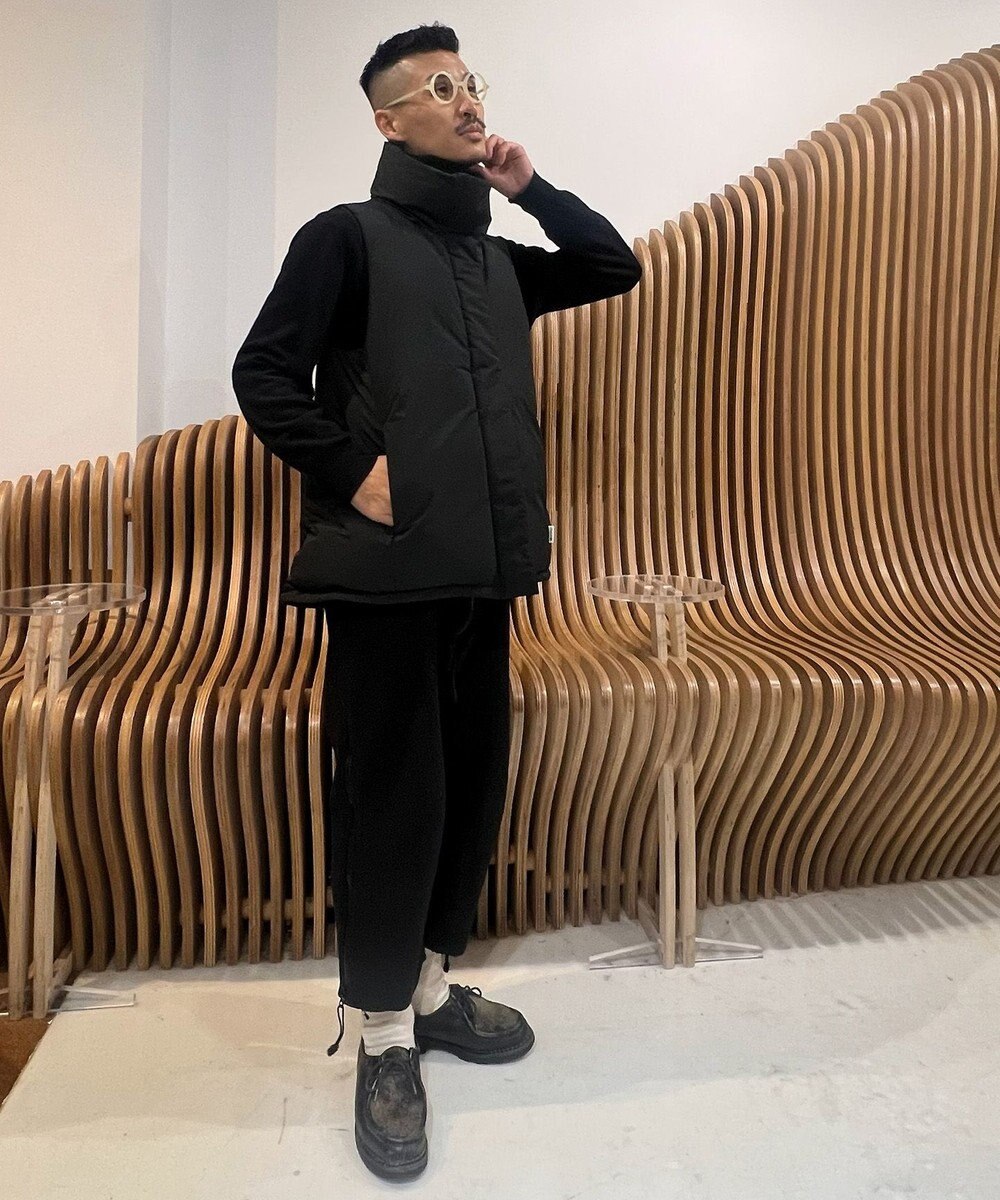 KWD 【日本製/高品質ダウン】STAND COLLAR DOWN VEST ダウンベスト 