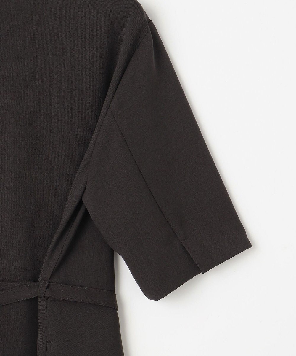 23区 【撥水加工/洗える】キューティクルストレッチツイル イレギュラーヘム ワンピース 