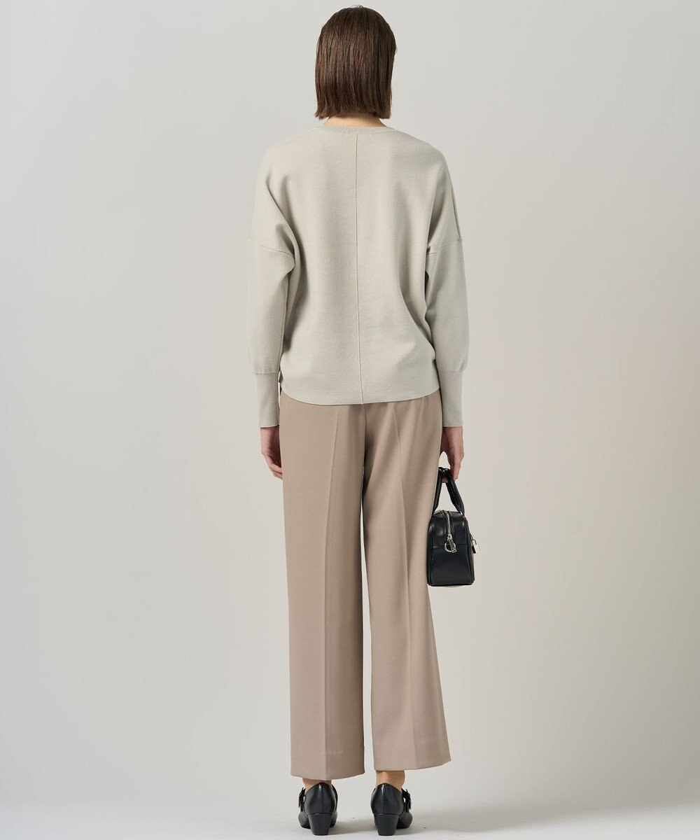 ICB 【洗える】 シルキーウールダブルフェイス ニットプルオーバー 