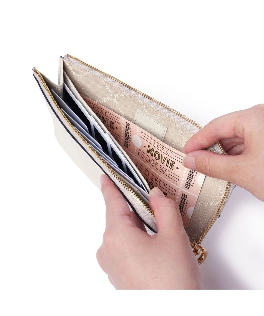 PELLE BORSA L字ファスナーコンパクト長財布 Minato ミナト 3500 