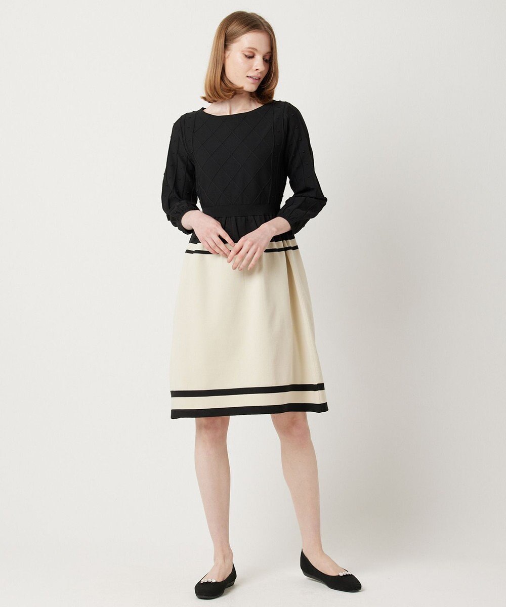 TOCCA 【洗える！】BI COLOR PONPON KNIT ニットドレス 