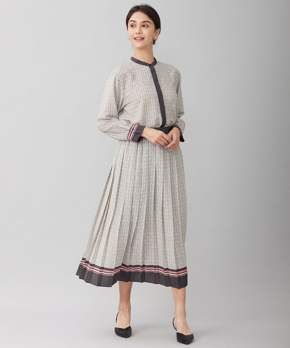 自由区 【セットアップ対応・洗える】モノグラムプリント スカート 