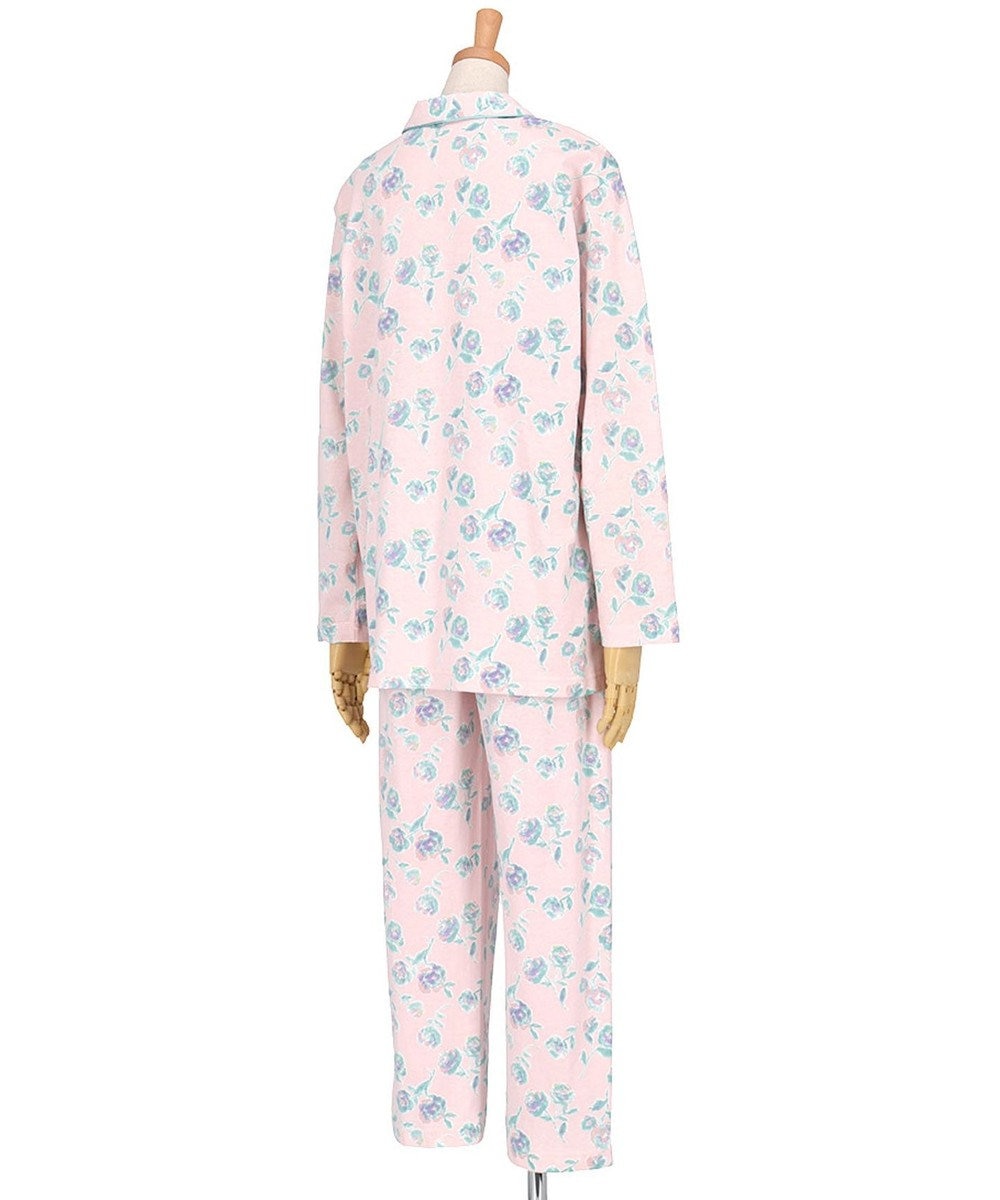 Wing パジャマ 長袖 長ズボン 綿100%(本体) 天竺素材 レディース EP8072 ウイング／ワコール 