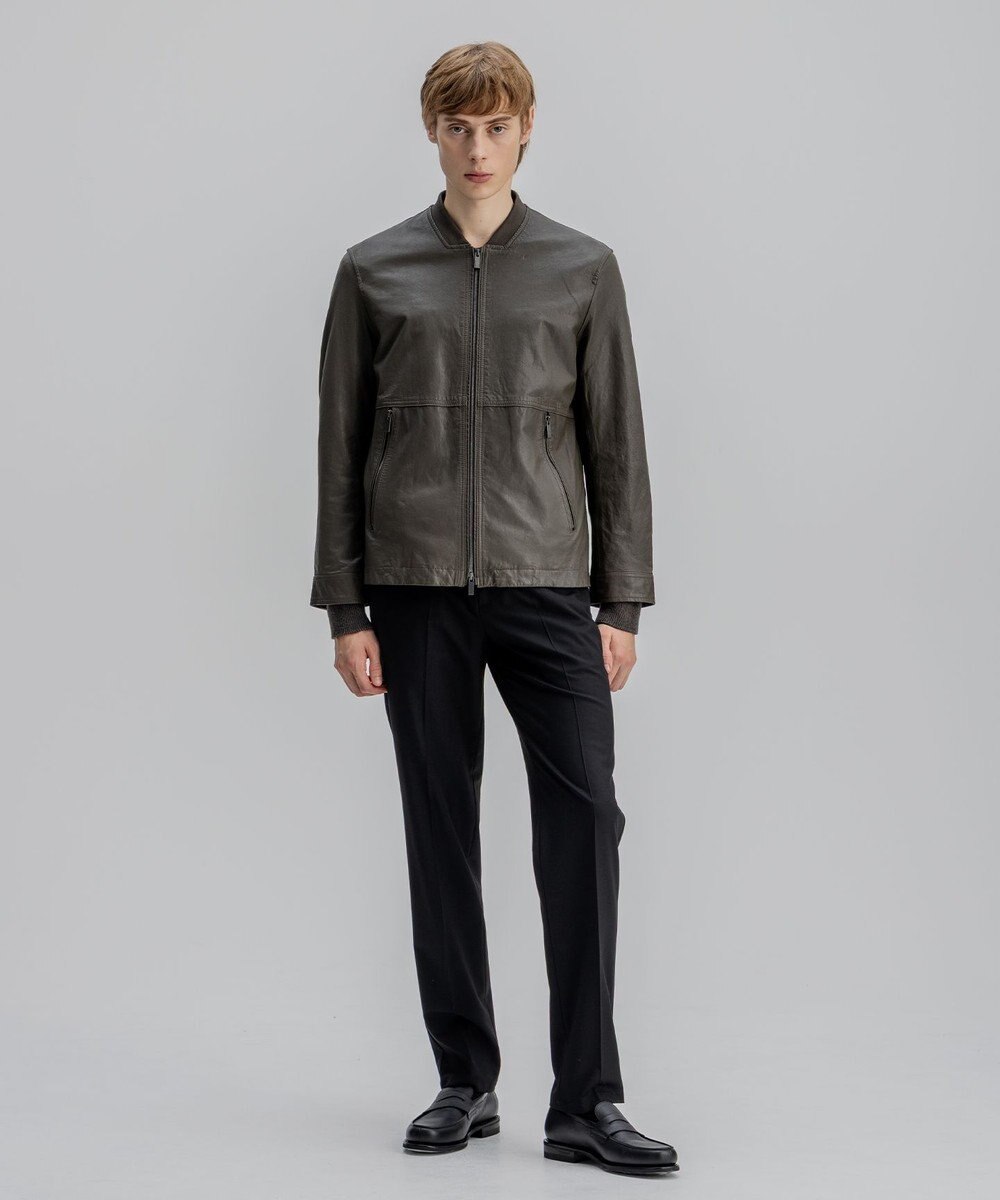 JOSEPH HOMME 新素材【シャツ感覚で羽織れる軽さ】シュリンクエアレザー　ブルゾン 