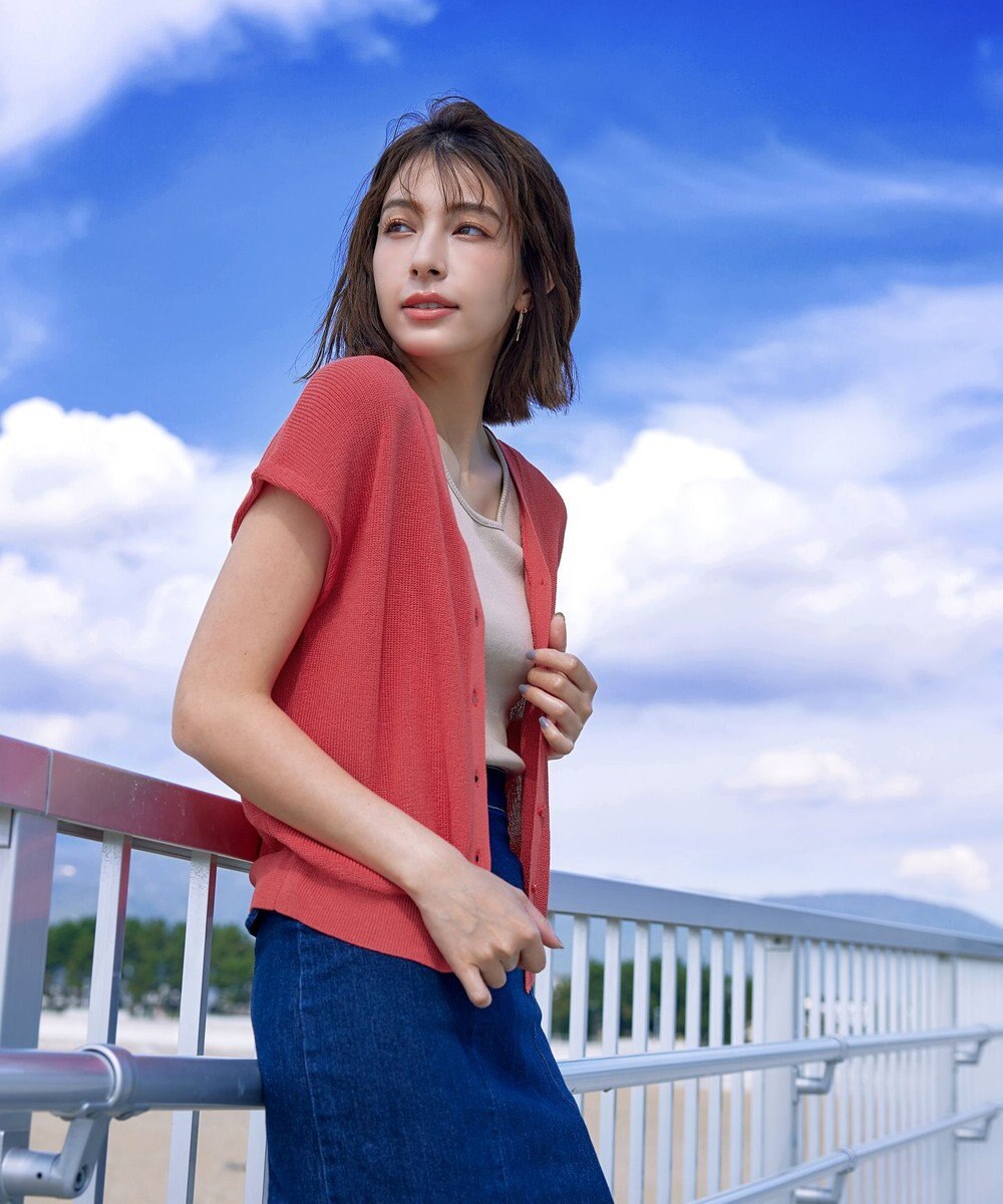 Tiaclasse 【洗える】リネンタッチカーディガン 