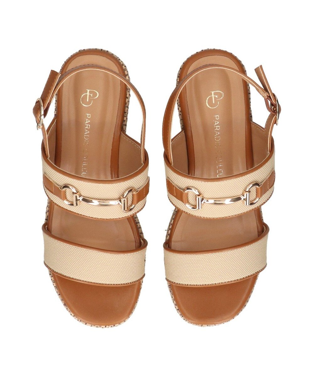 Bridget Birkin 【PARADIS COULEUR】厚底ビットナチュラルウエッジサンダル 