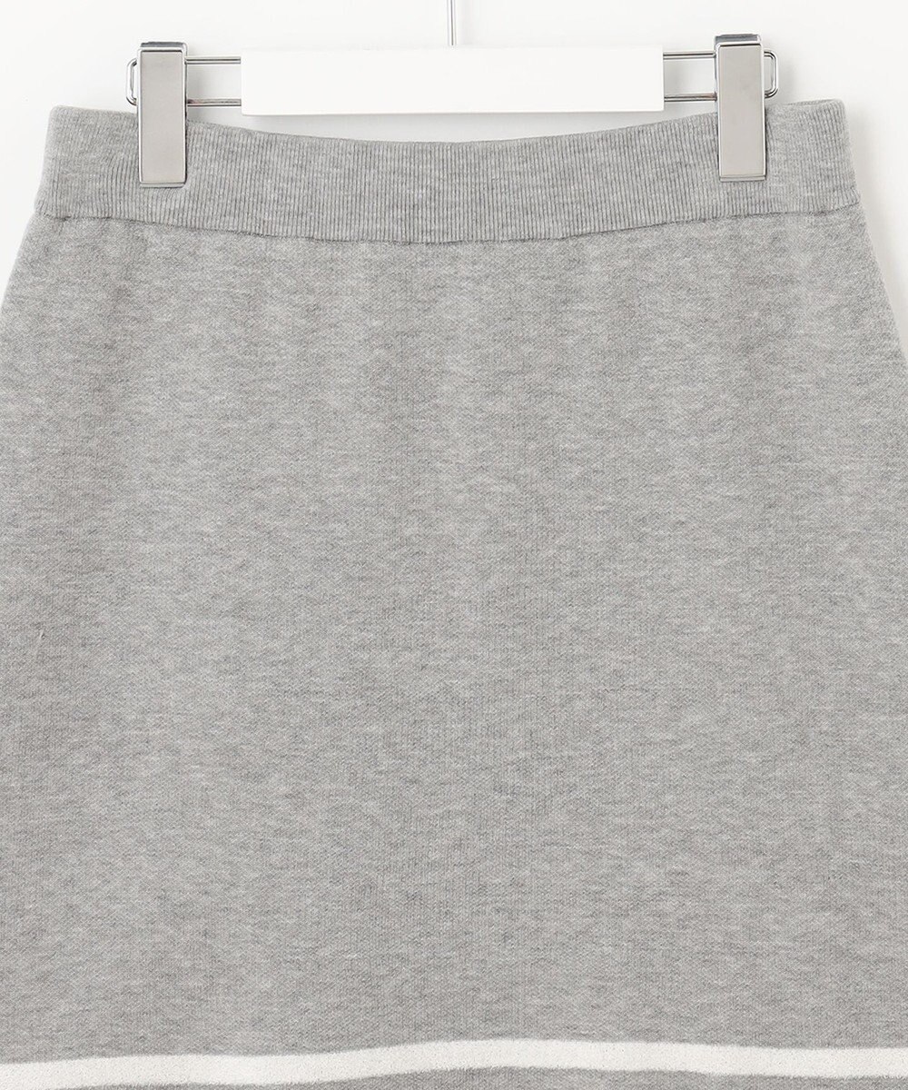 23区GOLF ウォッシャブルで気軽に着られる【WOMEN】モールボーダー ニットスカート 