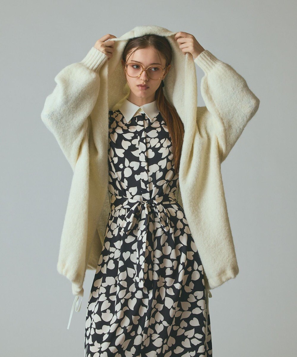 GRACE CONTINENTAL ストールアルパカカーディガン 