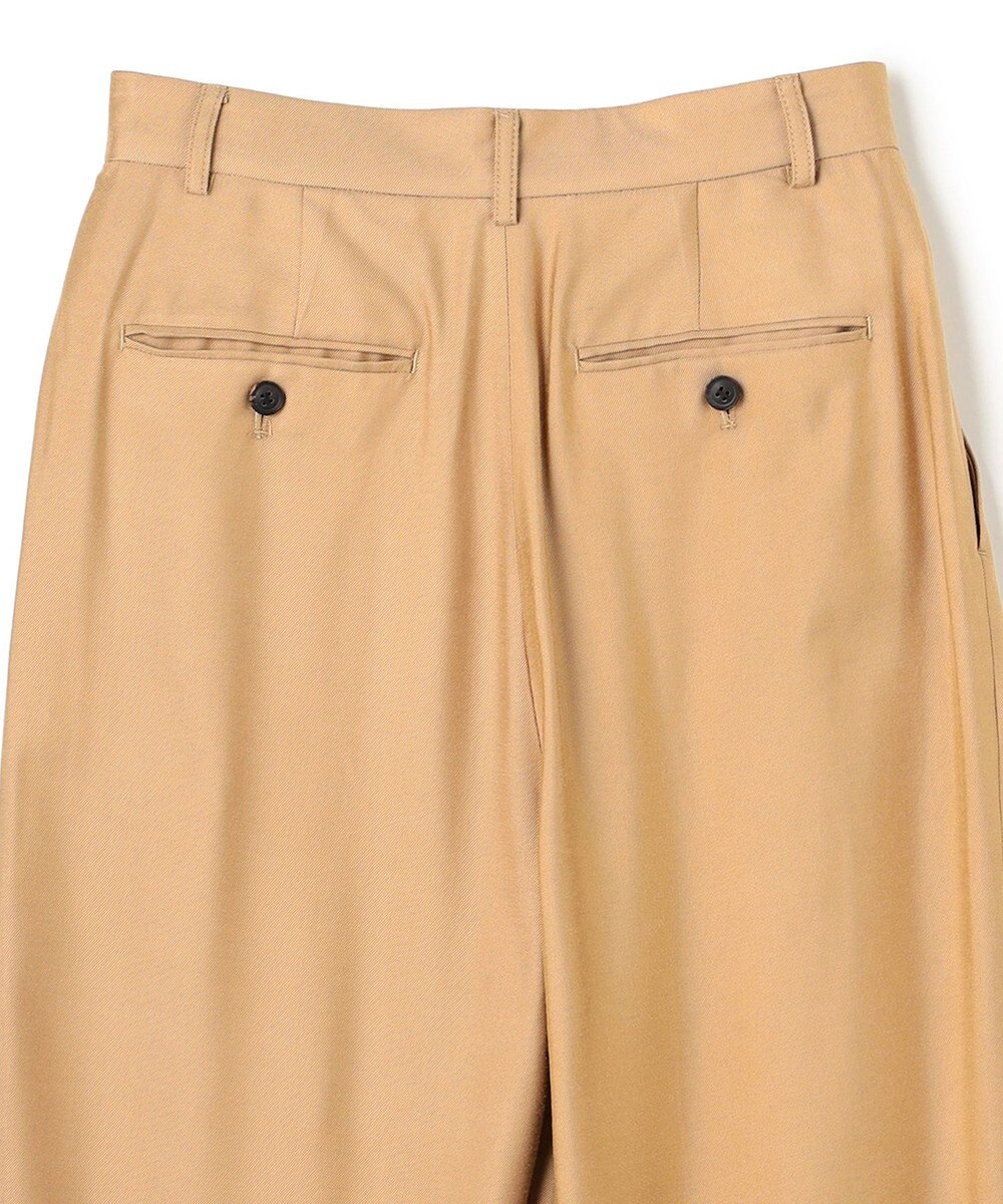 BEIGE， 【Oggi 10月号掲載】COBURN / シルク混2タックカーヴィーワイドパンツ 