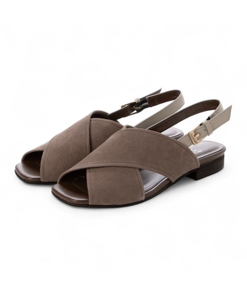 ing <ing>クロスベルトストラップサンダル 