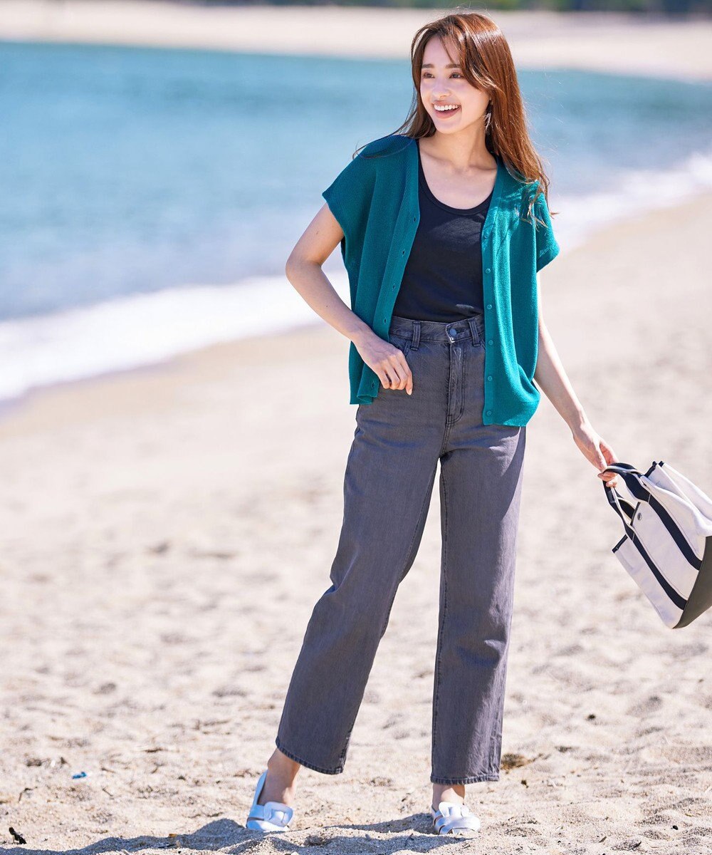 Tiaclasse 【洗える】リネンタッチカーディガン 