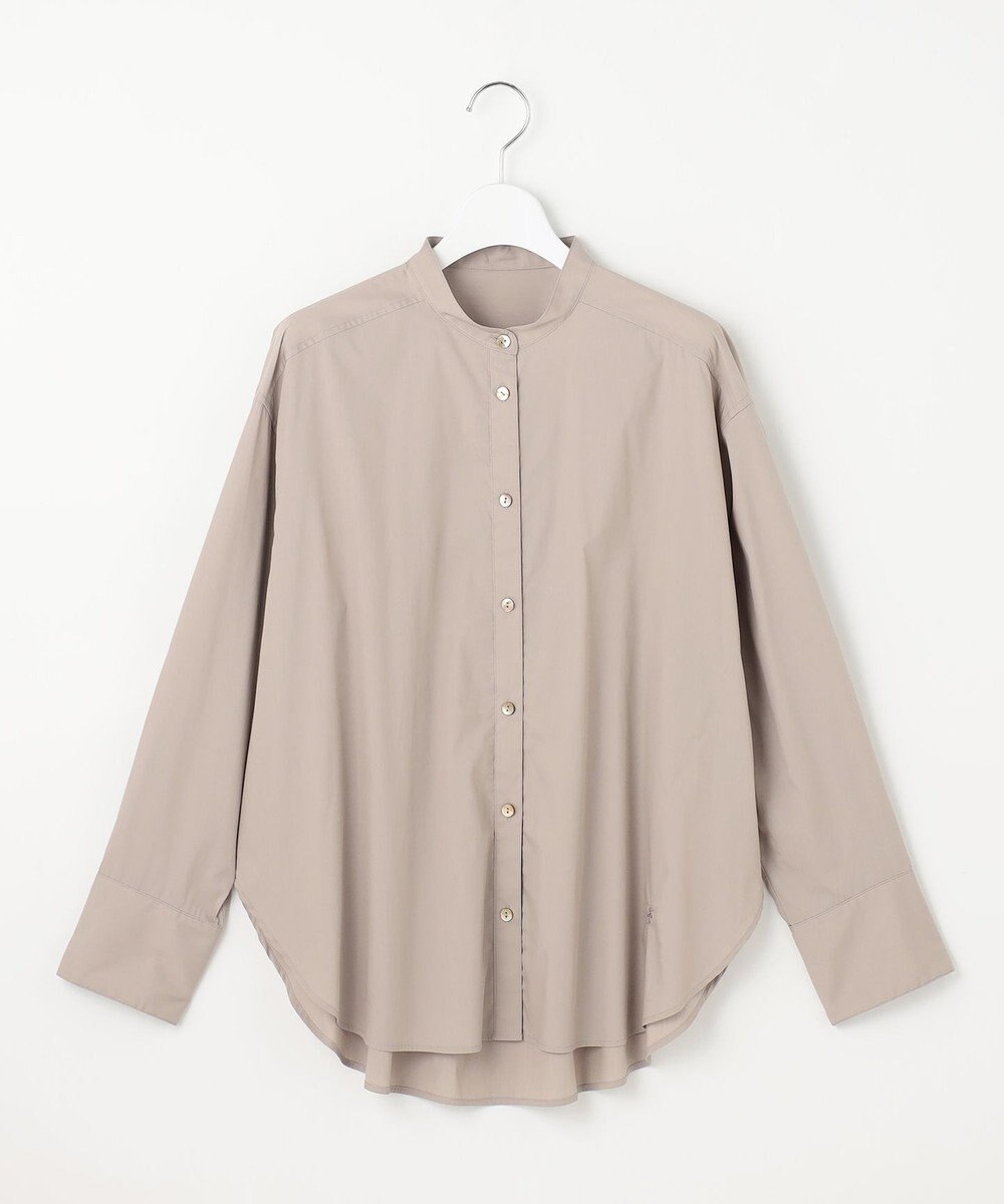 自由区 【スタイリストコラボ・洗える】SOMELOSバンドカラー シャツ 