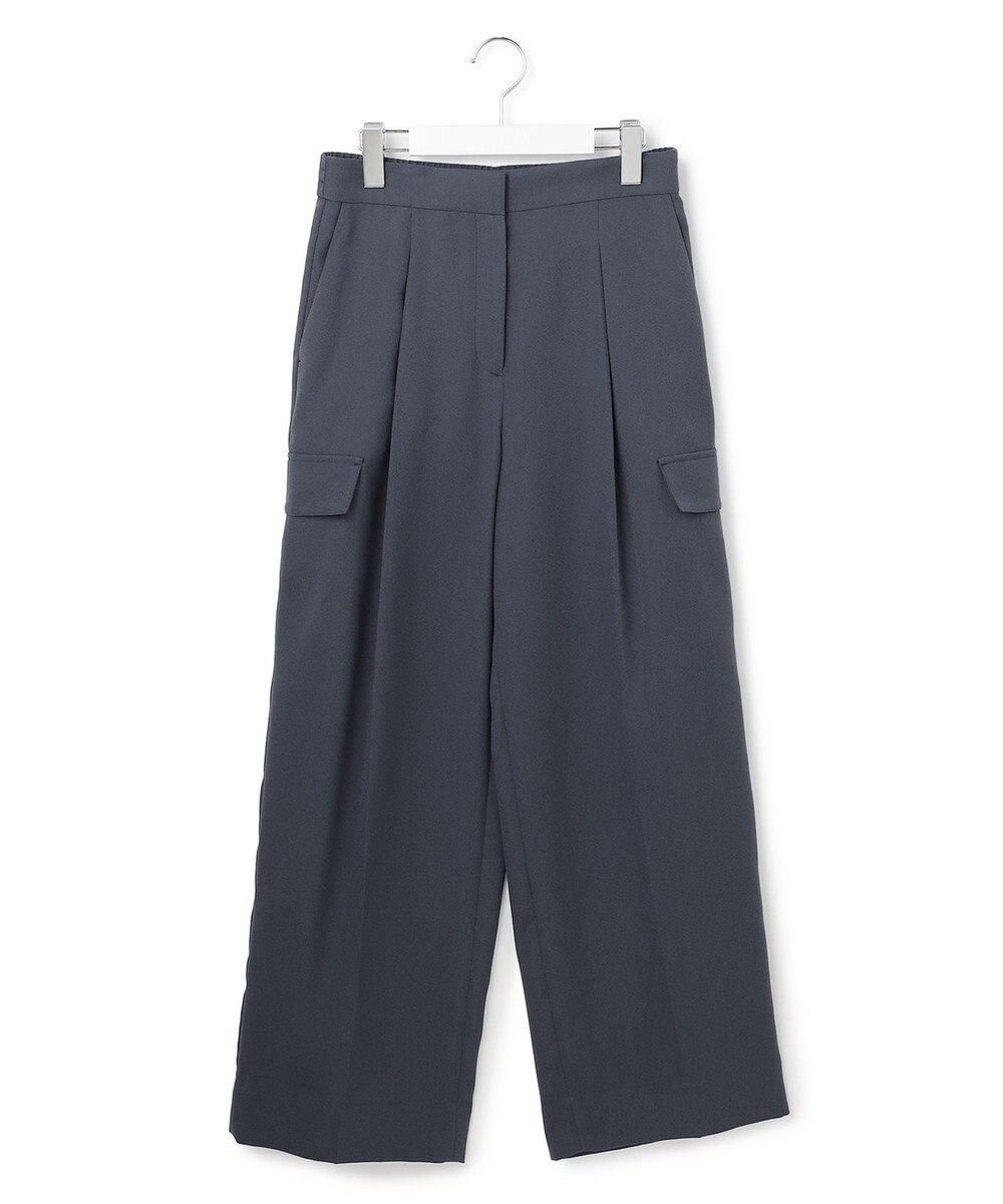 ICB FluidBackSatin ワイドストレートカーゴパンツ 