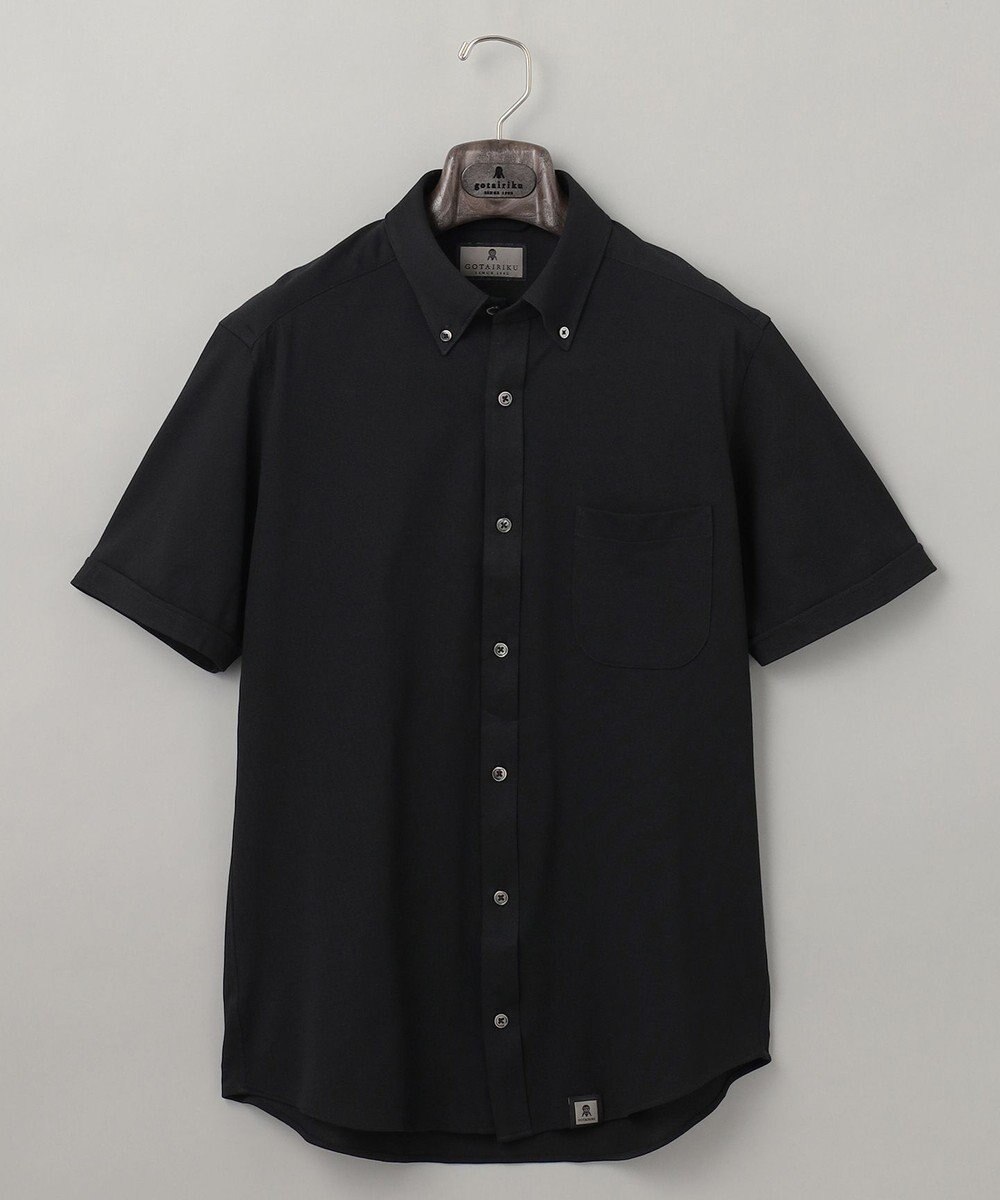 GOTAIRIKU 【吸汗速乾】クールマックス鹿の子 半袖ビズシャツ_ボタンダウン 