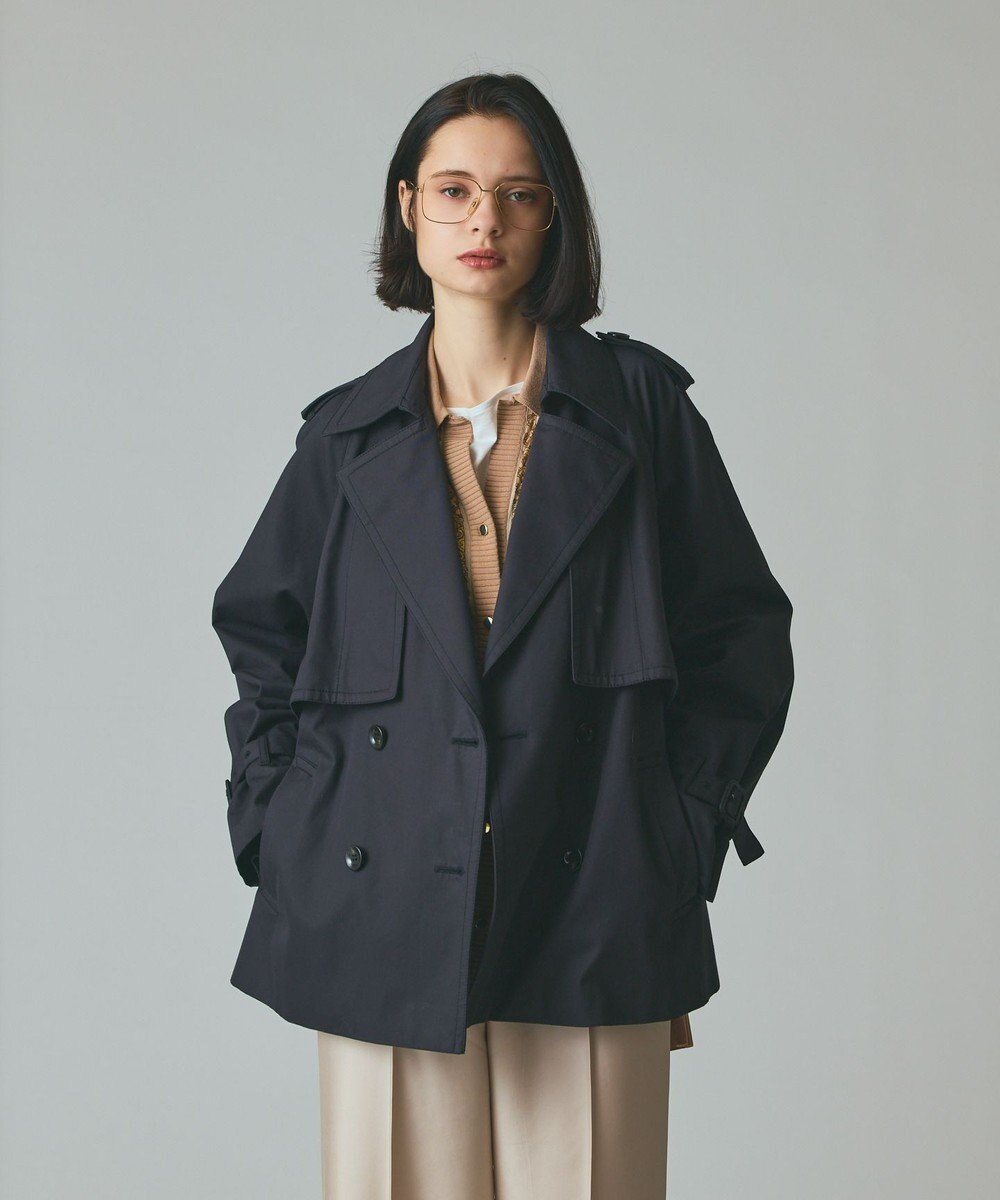 GRACE CONTINENTAL ケープショートトレンチコート 