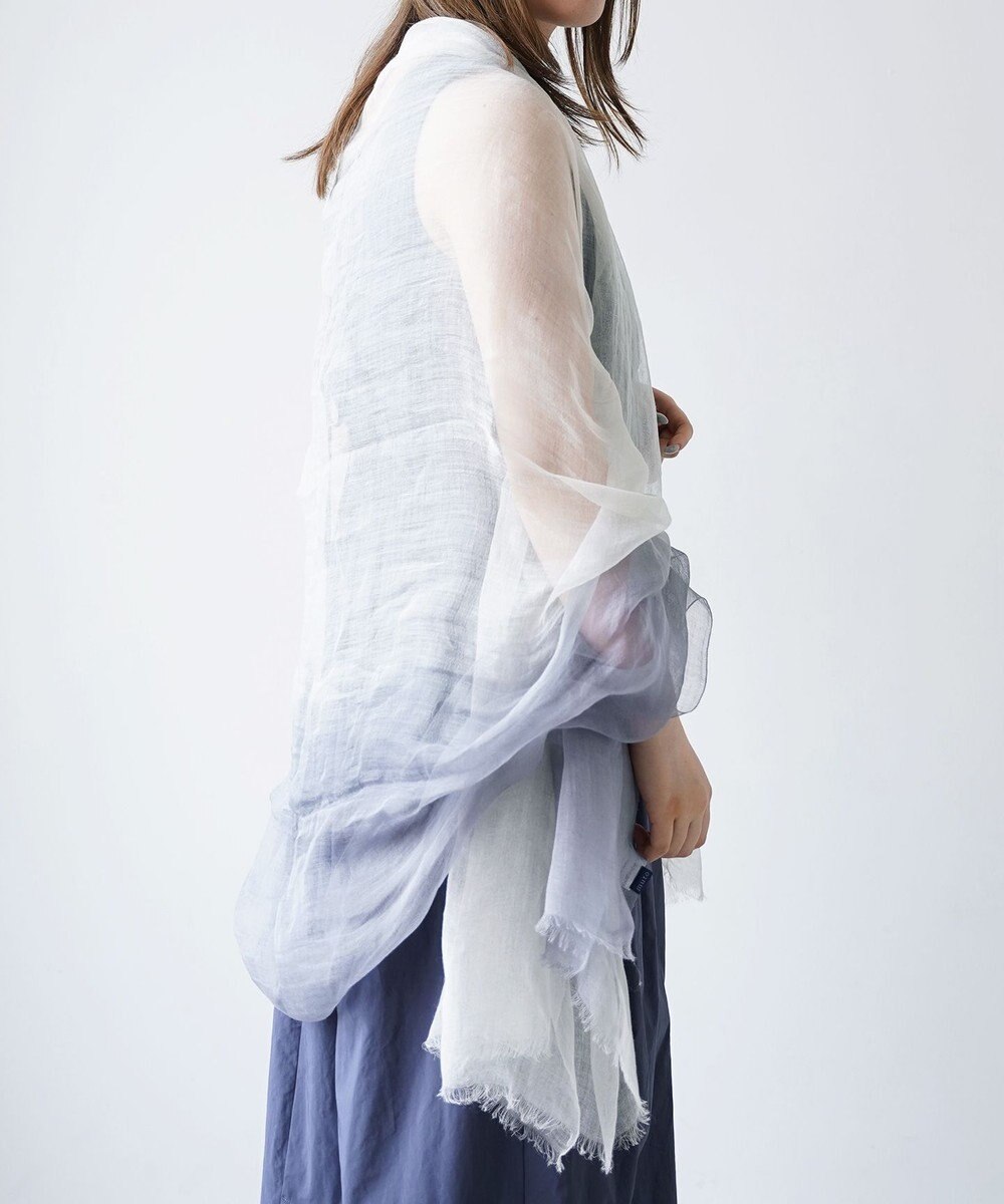 muto Ramie300 バーティカルグラデーション リネンストール 
