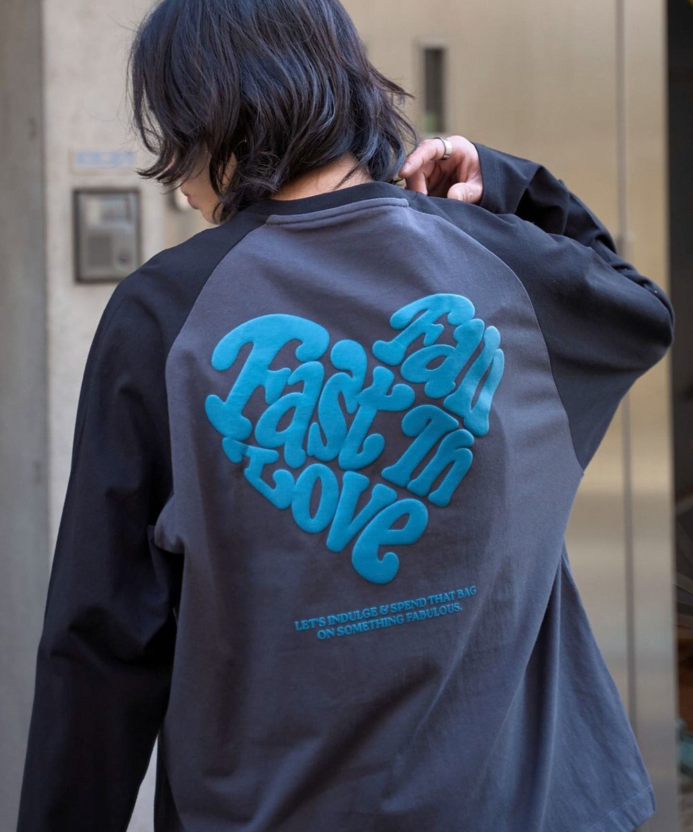 WEGO ラグランハートグラフィックT（LS） 