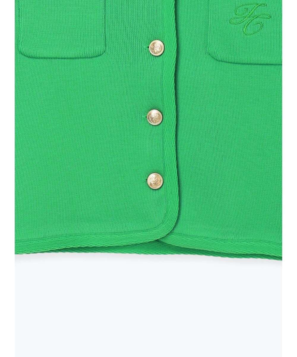 Te chichi レタードポケットジャケットカーディガン 