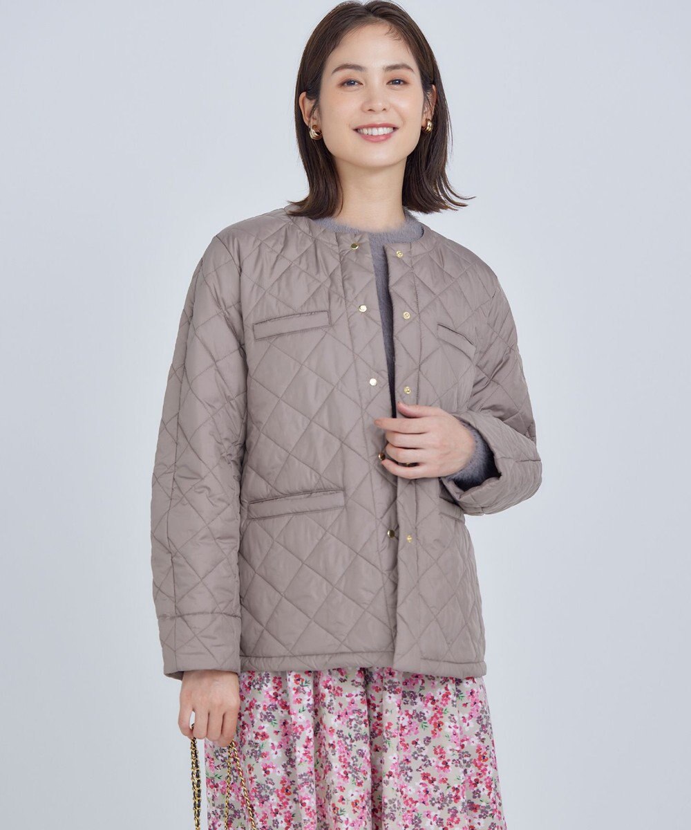 組曲 S 【洗える・中綿】2WAYキルト コート 