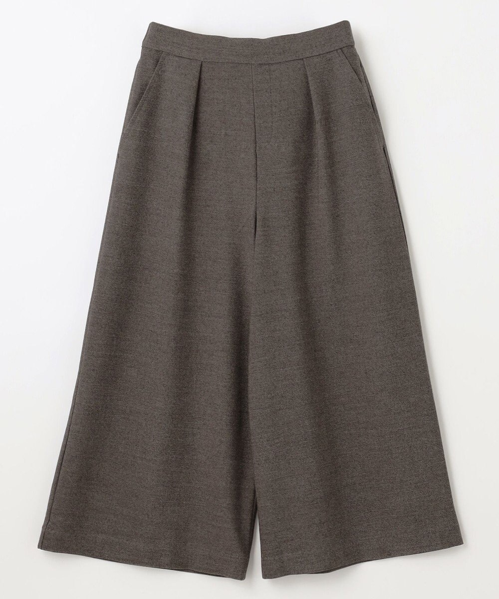 ANY 【洗濯機可/ウエストゴム】ライトツイードワイドパンツ 
