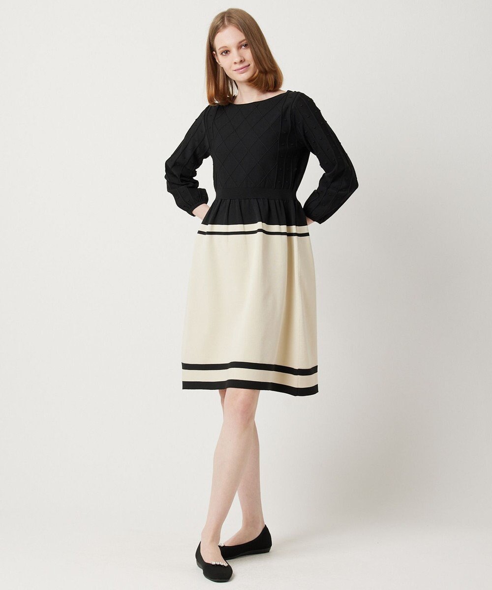 洗える！】BI COLOR PONPON KNIT ニットドレス / TOCCA | ファッション  