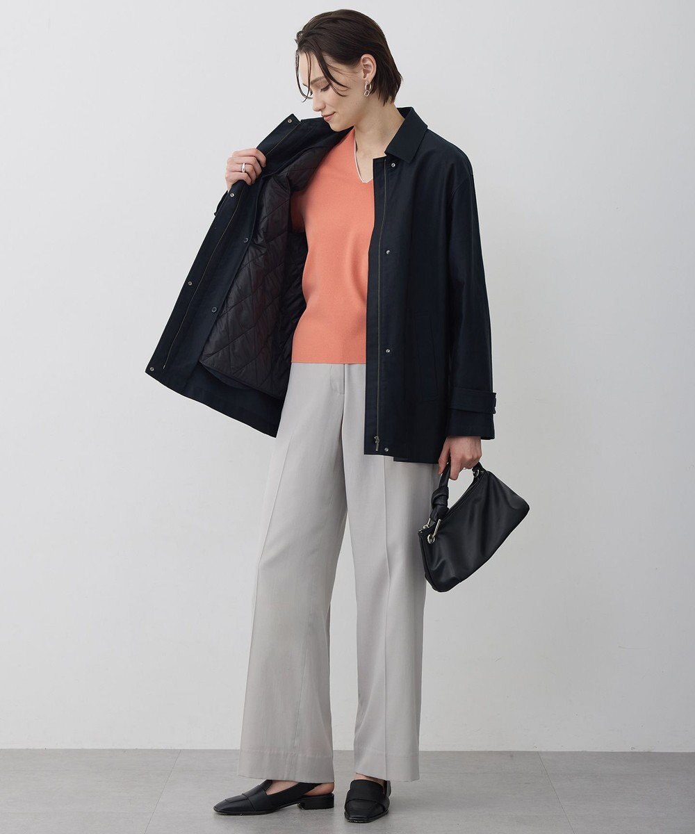 ICB L シンセティックフルニードル Vネックニット 