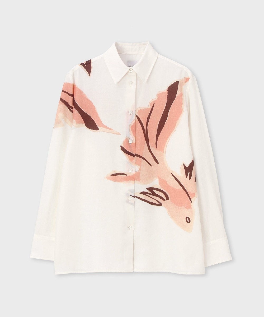 Paul Smith La Peche パネルプリント シャツ 