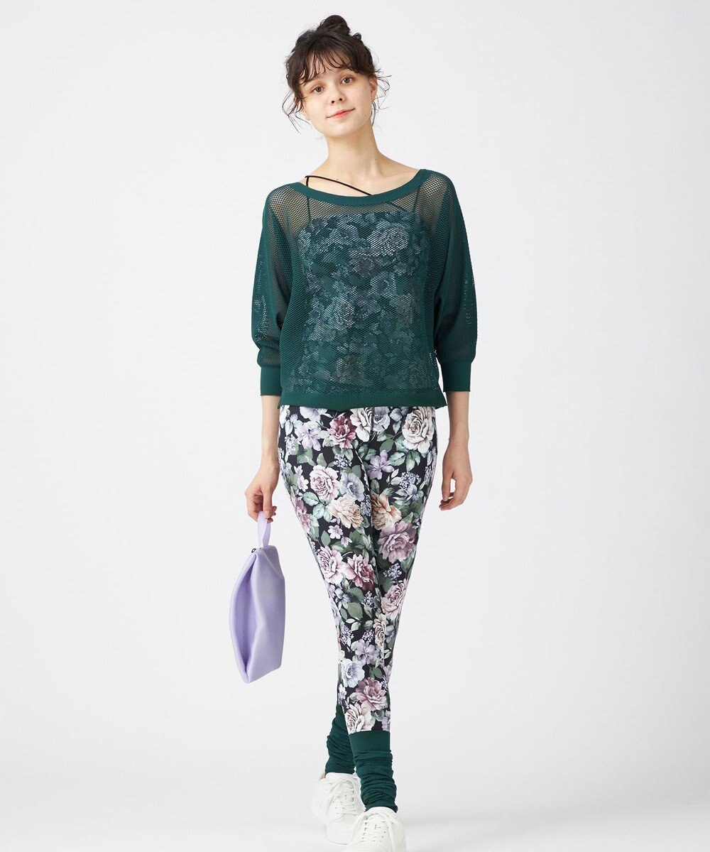 Chacott Chacott BALANCE【ノーソーイングニット】7分袖メッシュニットTシャツ 