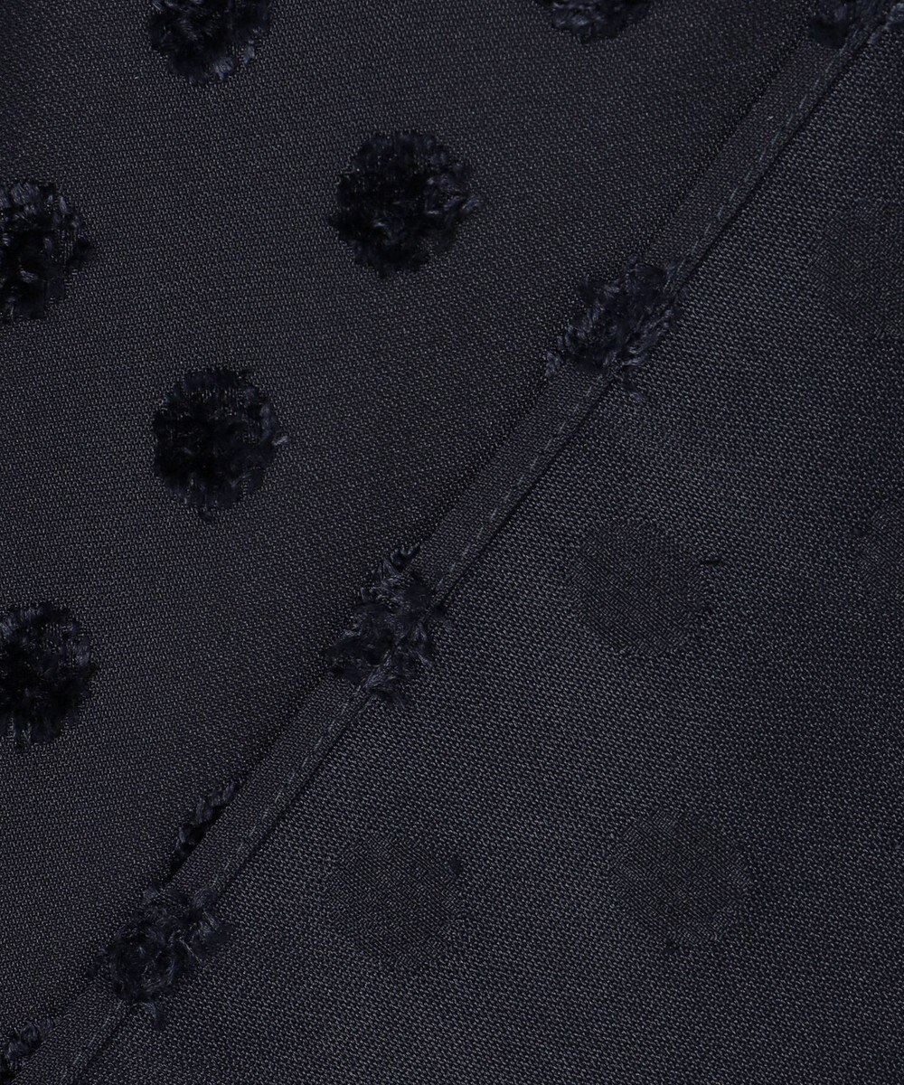 #Newans 【洗濯機可】ジャガ―ドドットペプラムブラウス 