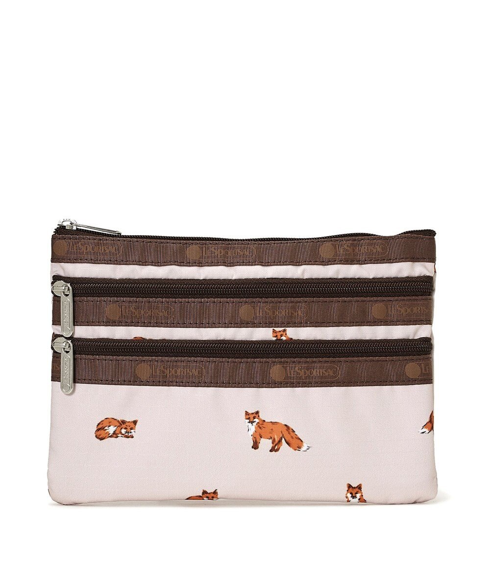 LeSportsac 3ZIP COSMETIC/ダッシングフォックス 