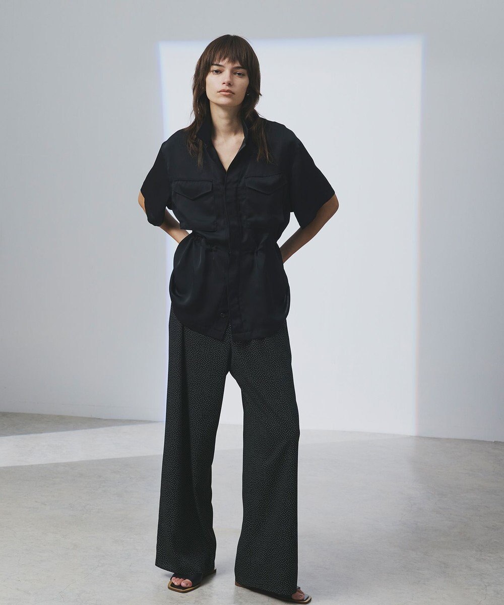 uncrave ライトダブルサテン シャツジャケット 