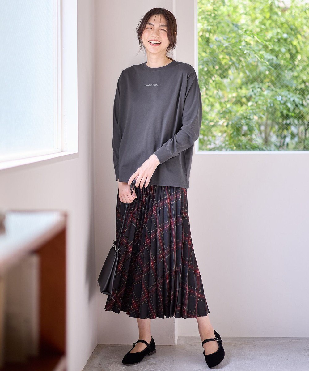 ANY L 【洗濯機可】チビロゴロングスリーブＴシャツ 