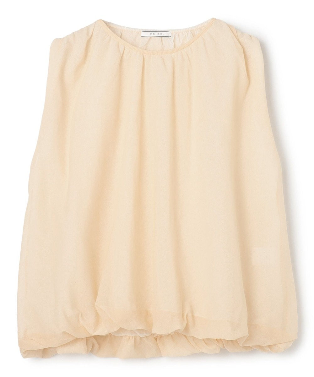 BEIGE， TOPAZ / バルーン シアーニット 