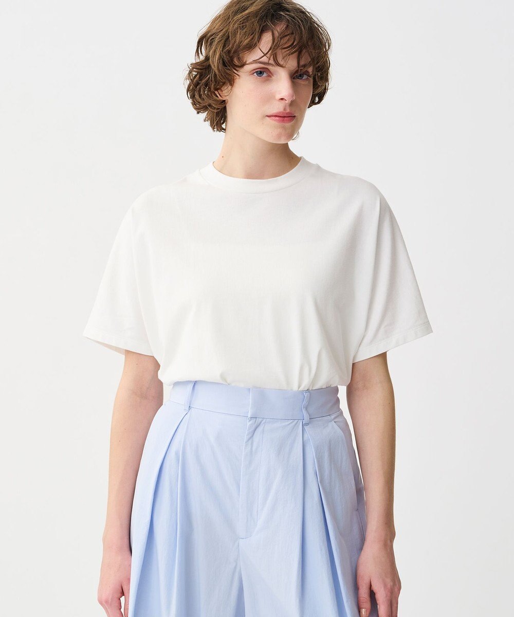 uncrave 【佐藤晴美さん着用・洗濯機洗い可】プレーンストレッチ ビッグTシャツ 