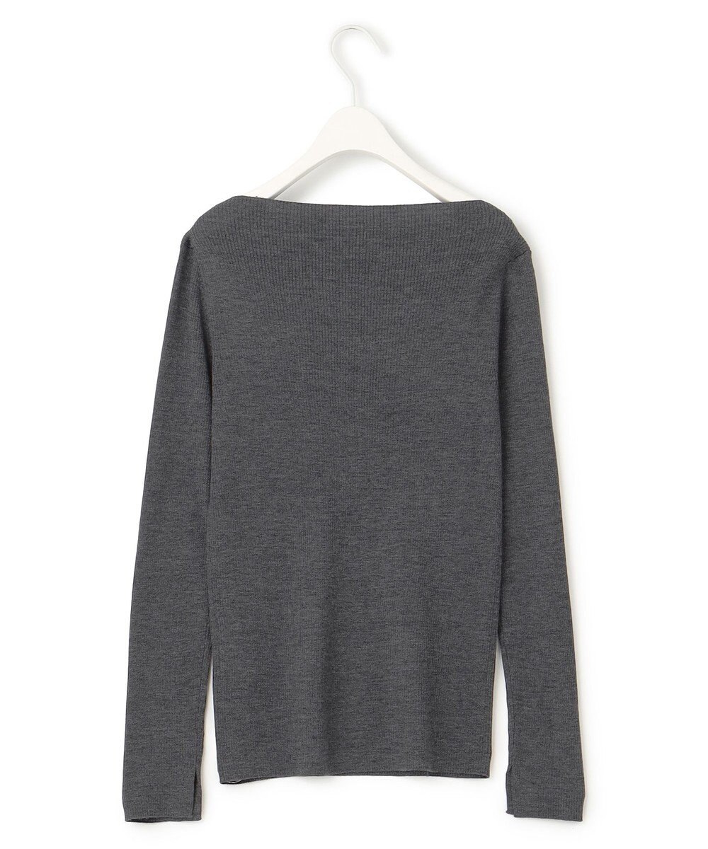 ICB 【洗える】エクストラファインメリノ  ボートネックプルオーバー 