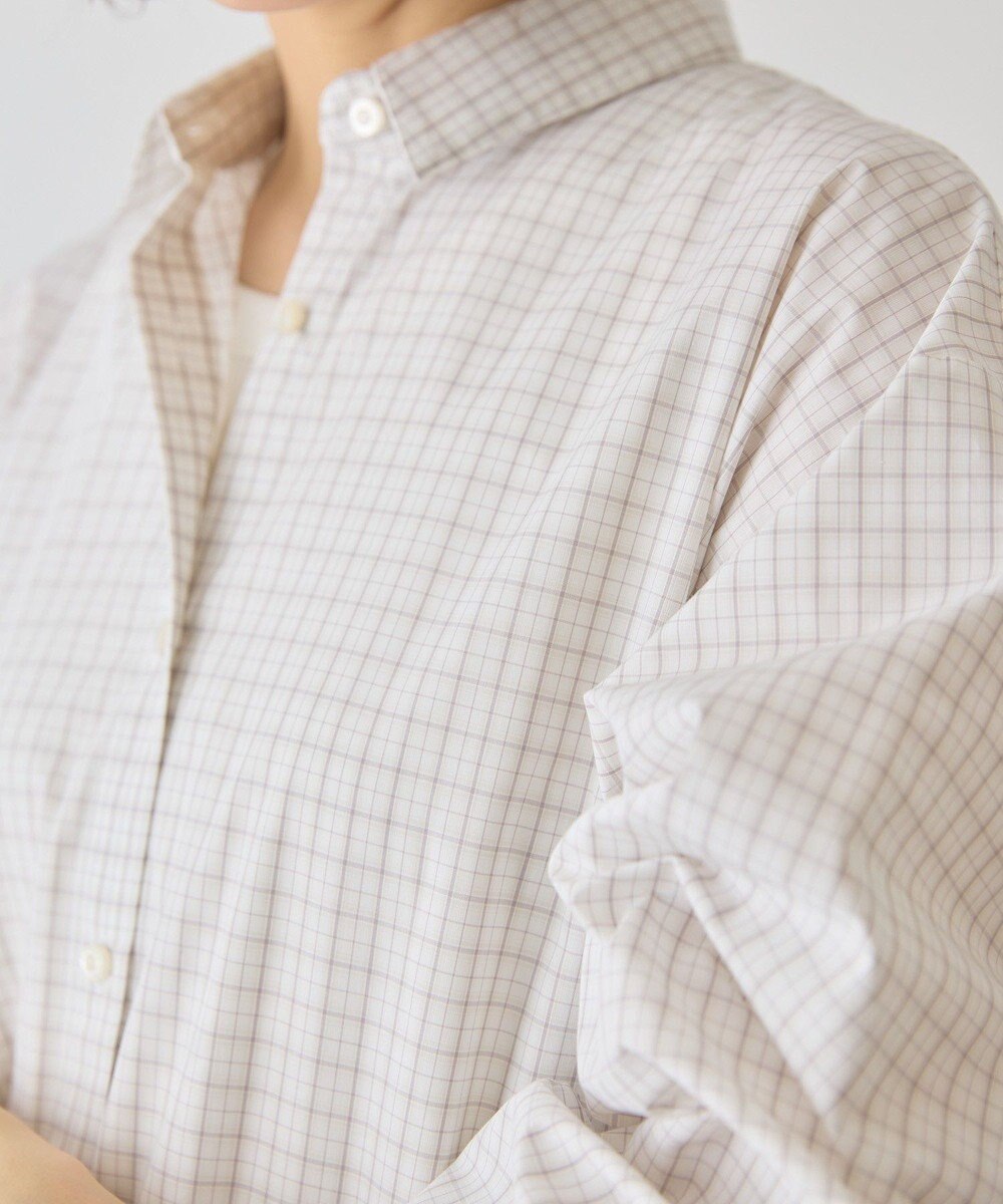 AMERICAN HOLIC 【イージーケア】バックギャザーリボンシャツ 