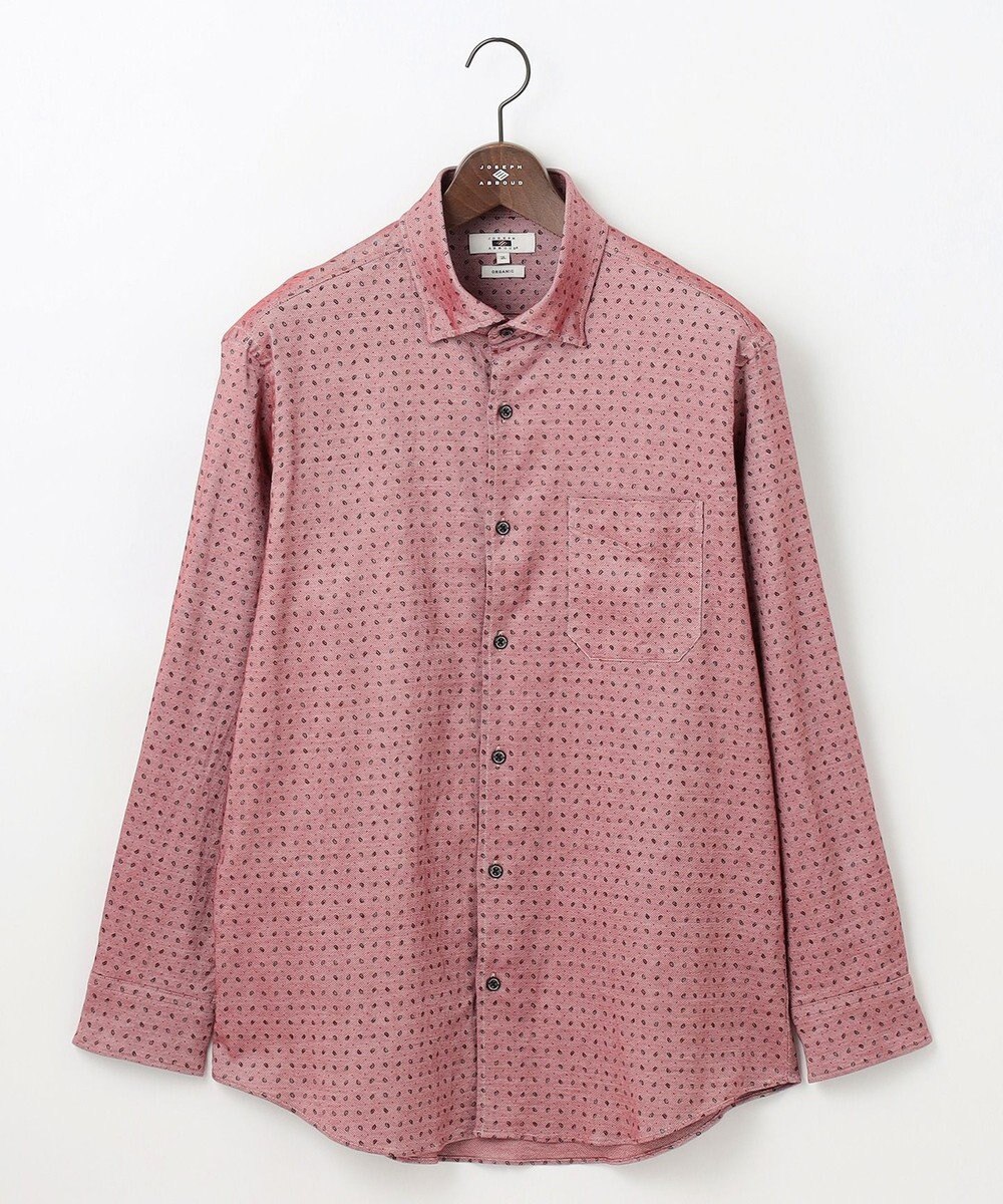 JOSEPH ABBOUD 【キングサイズ・オーガニックコットン使用・自然なストレッチ性】JOE COTTON ストレッチオックスペイズリー シャツ 