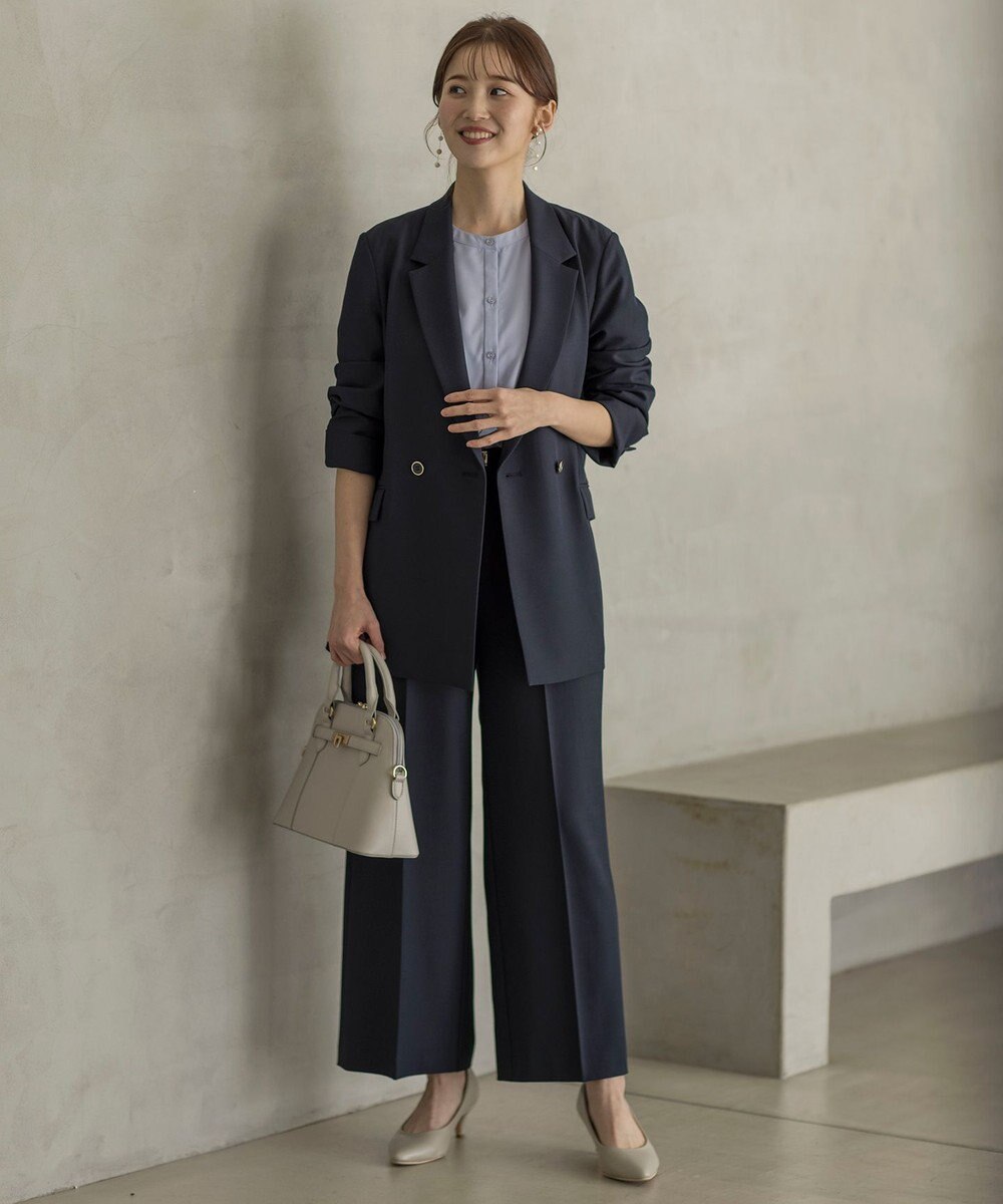 ANY SIS L 【UVカット・接触冷感・吸水速乾】スマートビューティストレッチ  ダブルブレストジャケット 