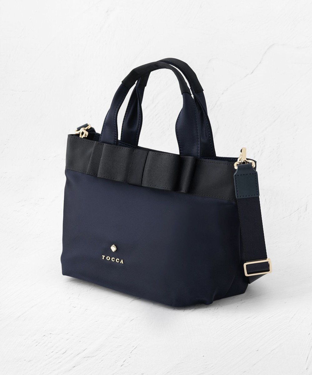 TOCCA 【大人百花掲載】【撥水】RIBBON BRICK TOTE M トートバッグ M 