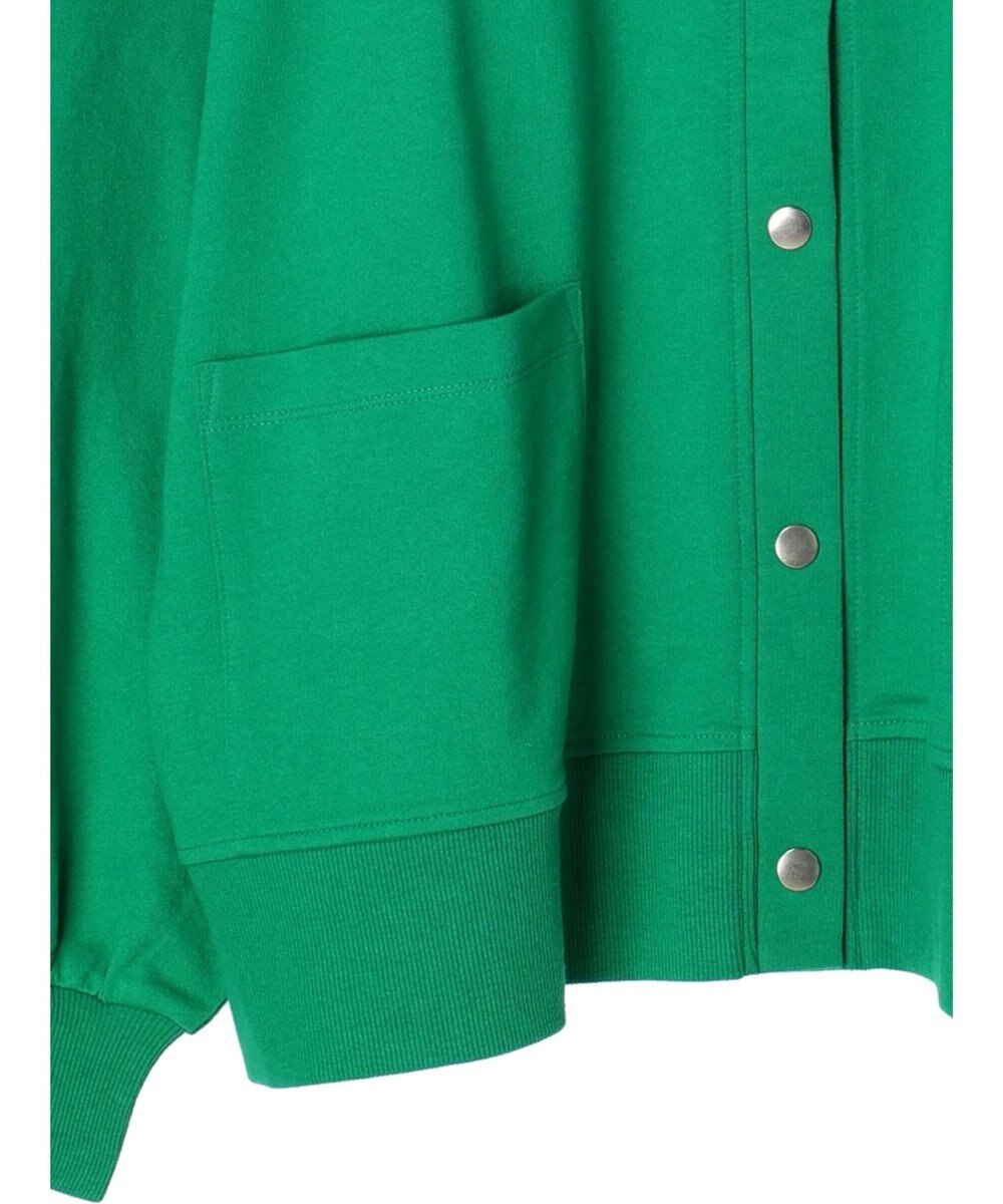 Green Parks ミニ裏毛オーバーサイズカーディガン 