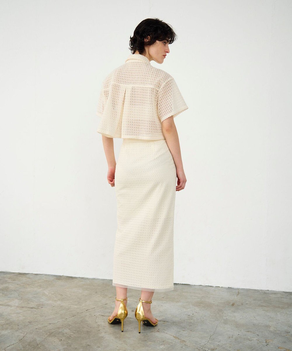 GRACE CONTINENTAL ラッセルメッシュスカート 