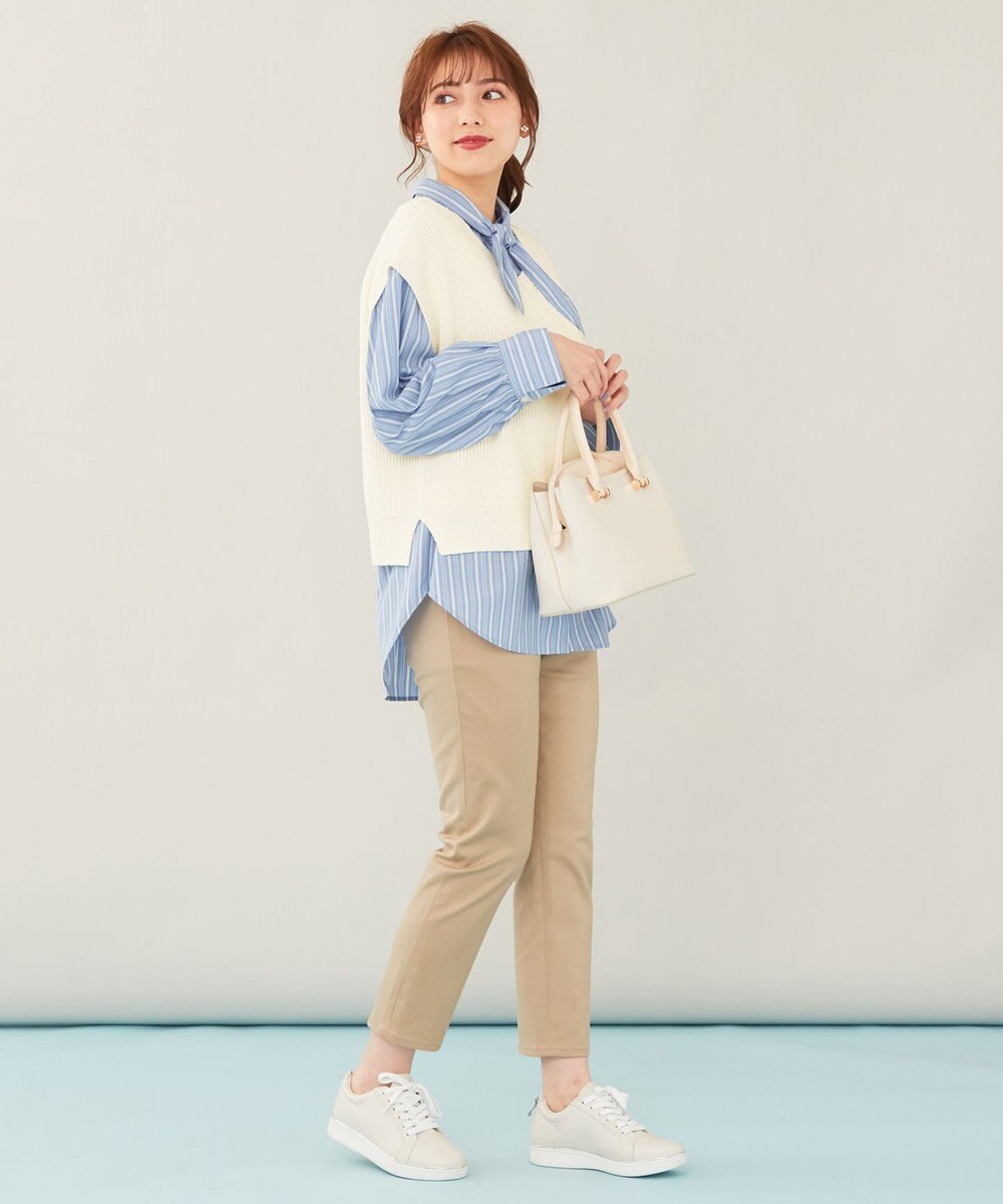 ANY SIS 【前後着用可】スムースタッチ2WAYニット ベスト 