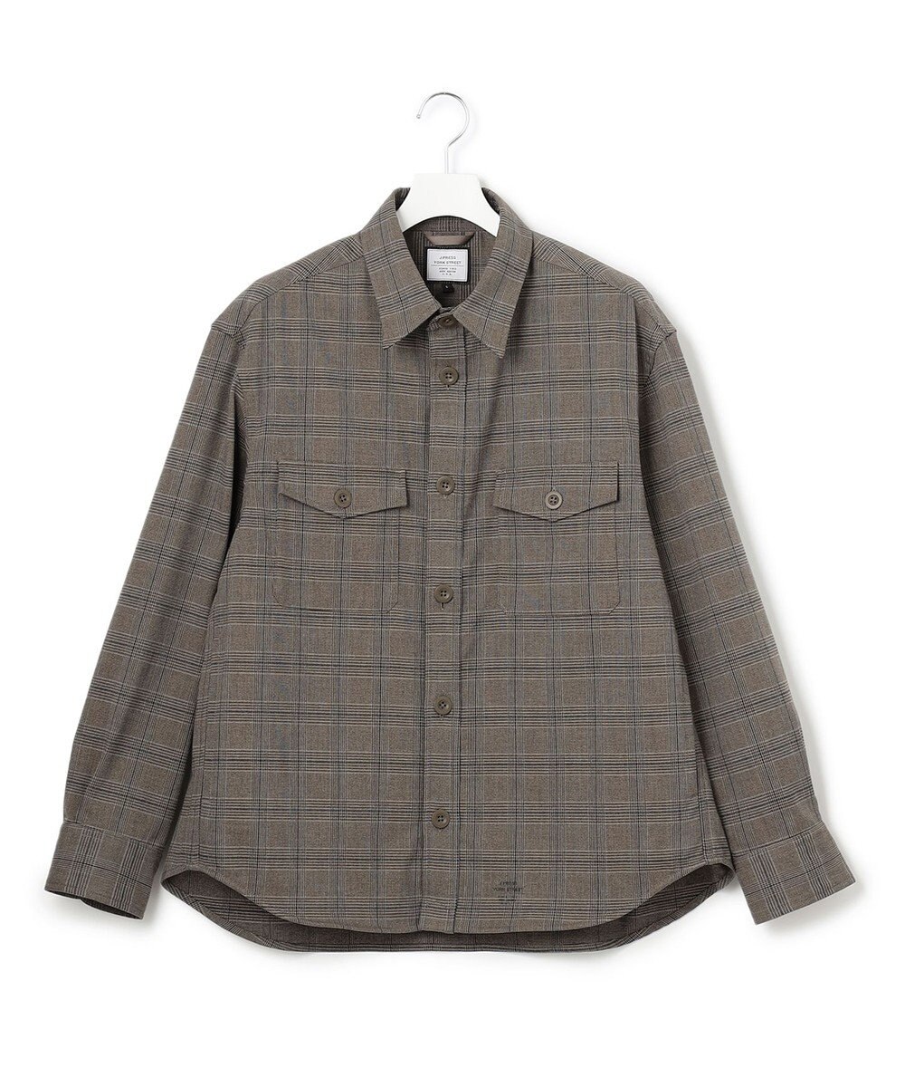 J.PRESS YORK STREET 【UNISEX】チェックストレッチCPOジャケット 