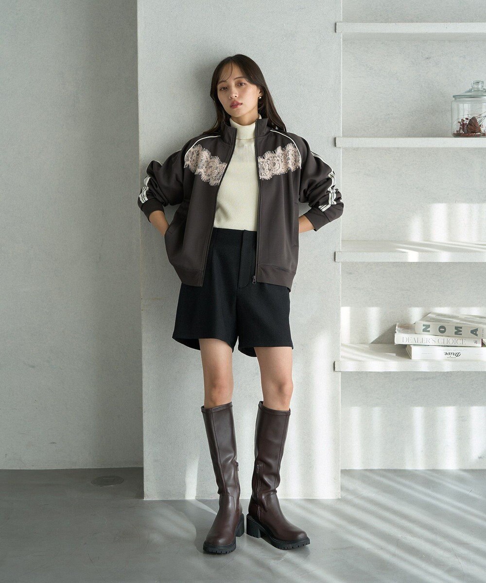 earth music&ecology フロントレーストラックジャケット 