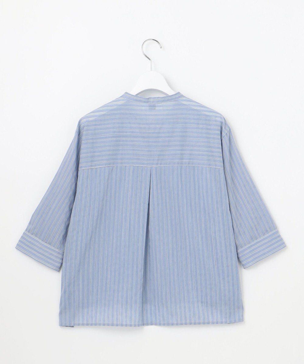 J.PRESS LADIES 【洗える】シアーピンストライプ ブラウスライク カットソー 