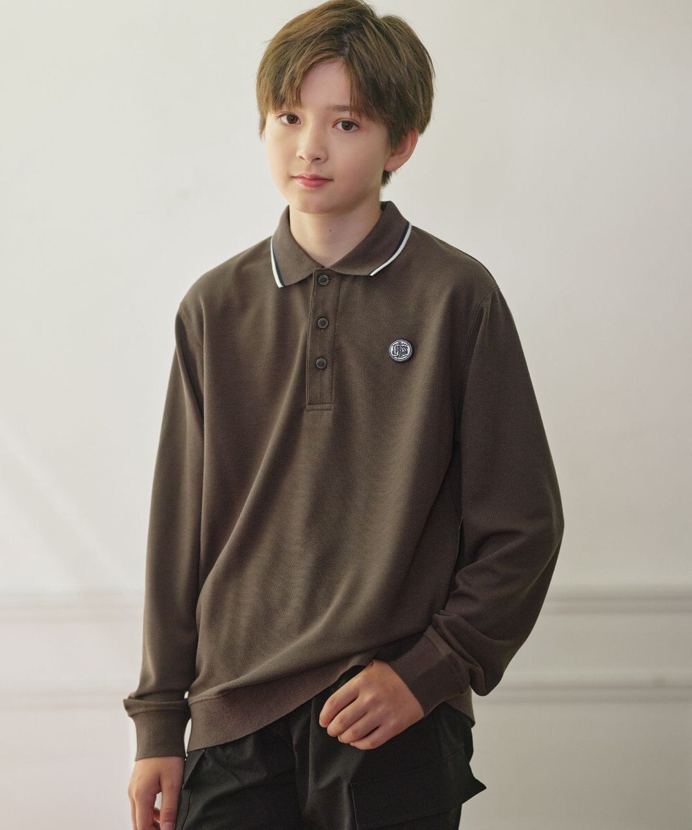 J.PRESS KIDS 【140-170cm】リブライン ポロシャツ 