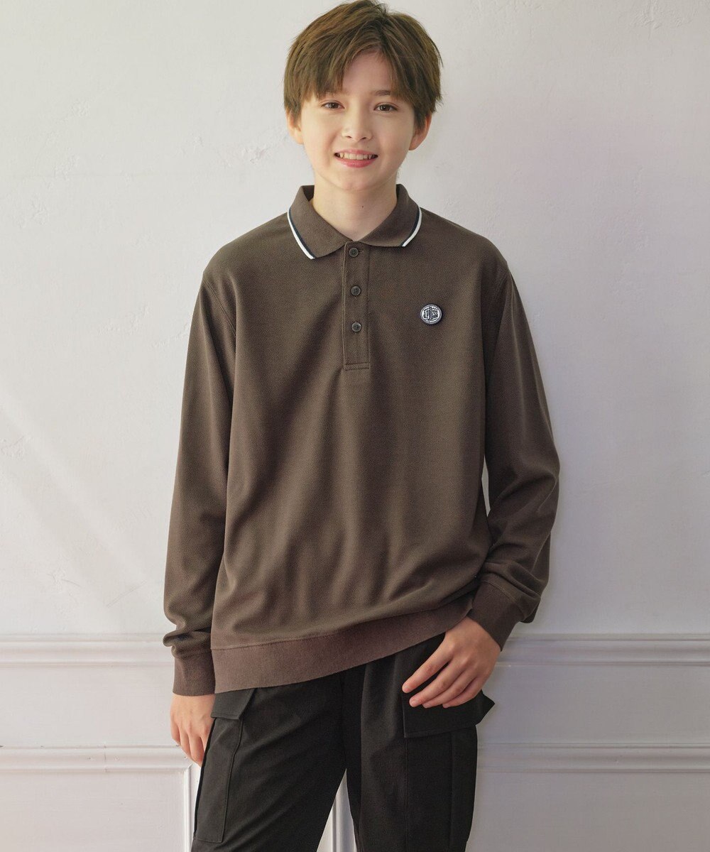 J.PRESS KIDS 【140-170cm】リブライン ポロシャツ 