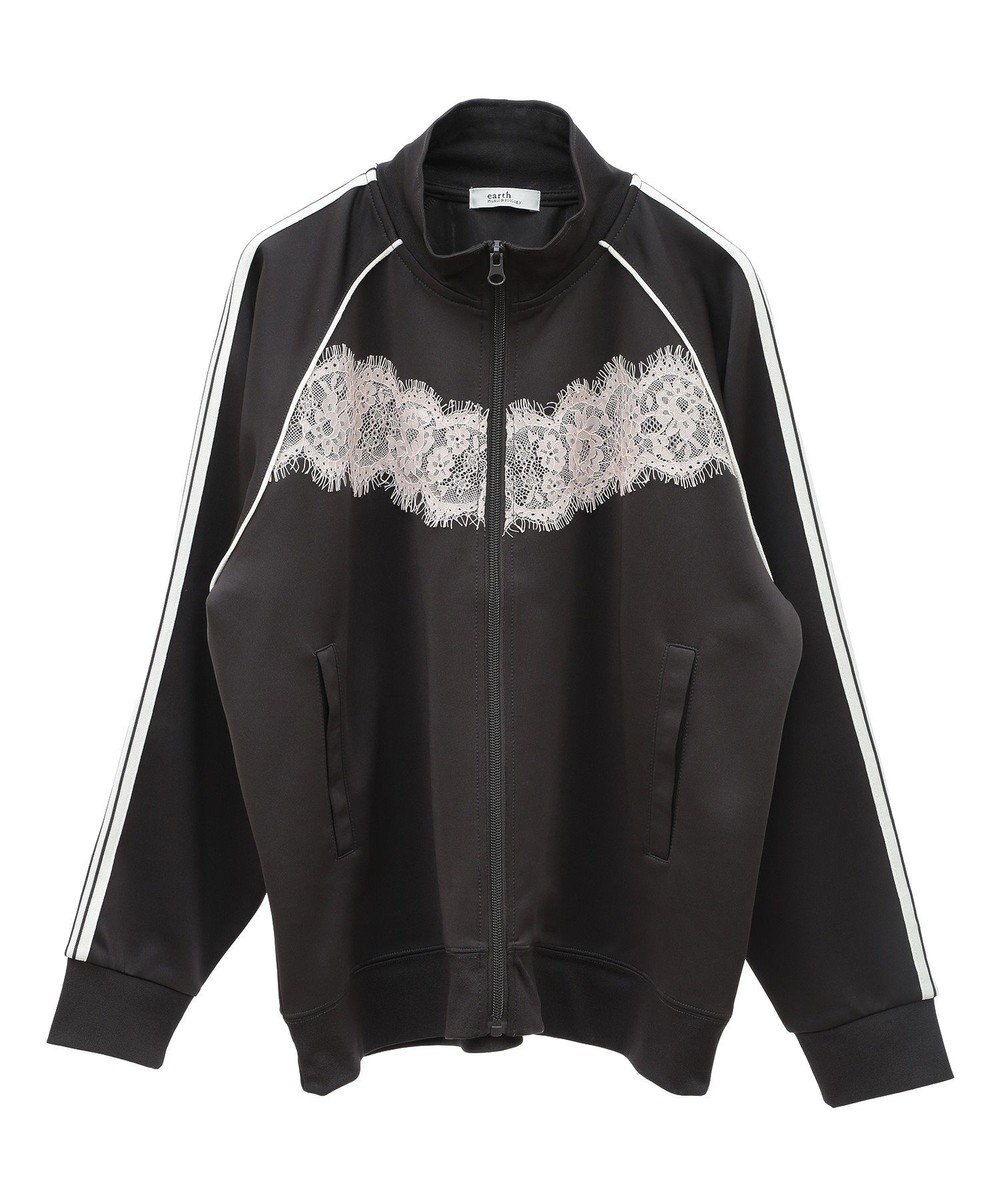 earth music&ecology フロントレーストラックジャケット 