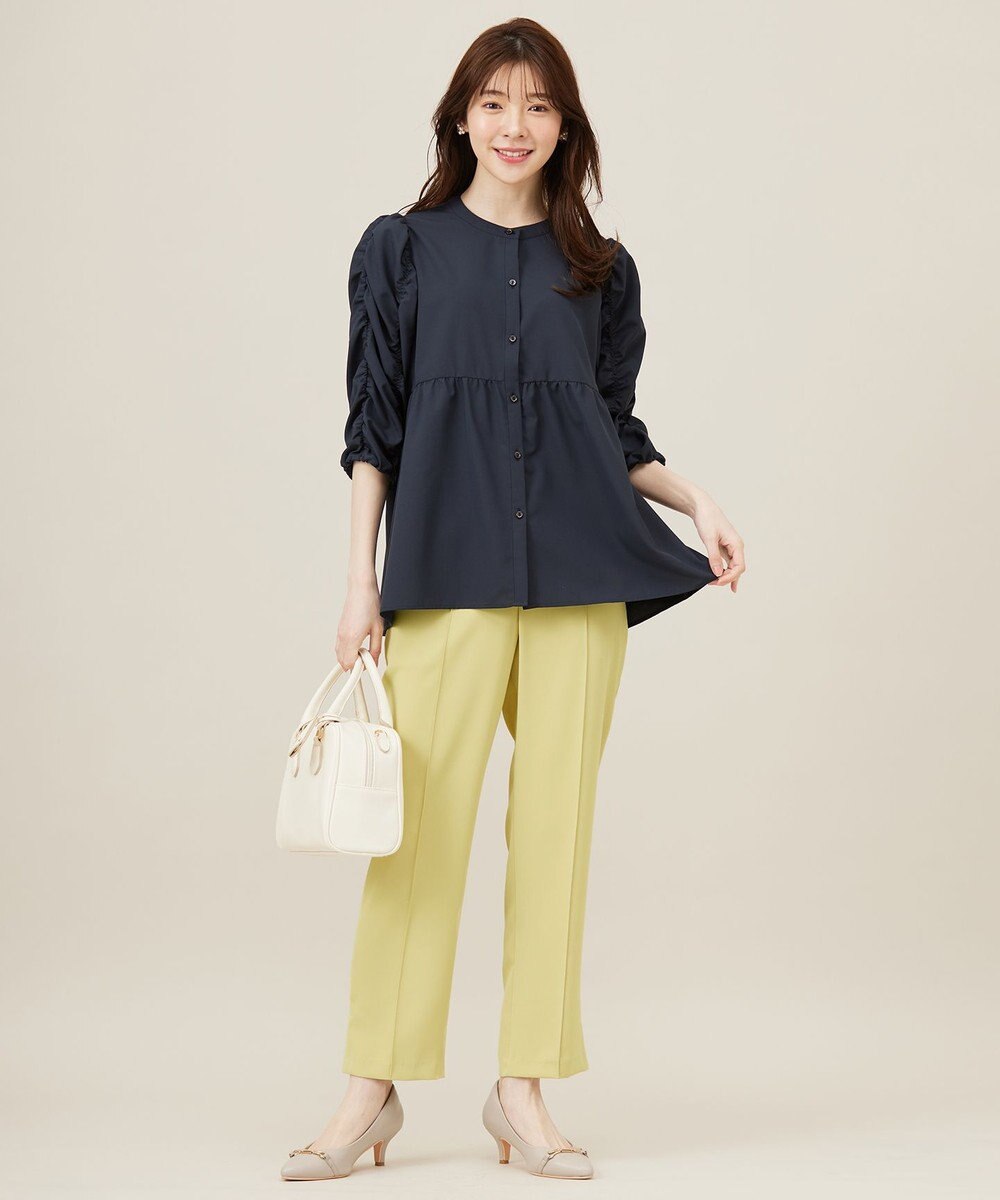 ANY SIS 【洗える】ギャザースリーブ ブラウス 